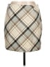 H&M 100% Polyester Argyle Tan Casual Skirt Size 10 - photo 1