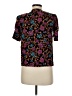 DIVERSITY Petite Floral Black Short Sleeve Blouse Size 6 (petite) - photo 2