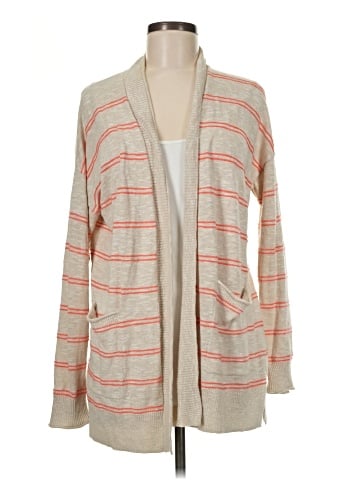 Madewell Bradley Cardigan Sweater in Textured Stripe (view 1)
