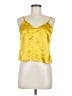 Unbranded 100% Polyester Gold Yellow Sleeveless Blouse Size M - photo 1