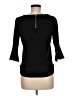 Green Envelope Black 3/4 Sleeve Top Size M - photo 2