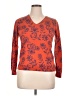 Daniel Rainn Print Orange Pullover Sweater Size XL - photo 1