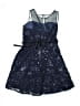 Rare Editions 100% Polyester Stars Blue Cocktail Dress Size 10 - photo 2