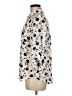 BCX 100% Polyester Print Ivory 3/4 Sleeve Blouse Size M - photo 5