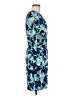 Ann Taylor Print Blue Cocktail Dress Size 6 - photo 4