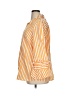 Harshman 100% Cotton Stripes Orange 3/4 Sleeve Button-Down Shirt Size 1X - photo 5