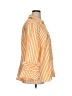 Harshman 100% Cotton Stripes Orange 3/4 Sleeve Button-Down Shirt Size 1X - photo 4