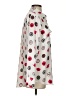 Equipment 100% Silk Print Silver Long Sleeve Silk Top Size S - photo 4