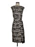 Tory Burch 100% Silk Print Gray Cocktail Dress Size XS - photo 1