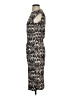 Tory Burch 100% Silk Print Gray Cocktail Dress Size XS - photo 5