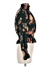 J for Justify 100% Polyester Floral Green Long Sleeve Blouse Size M - photo 4