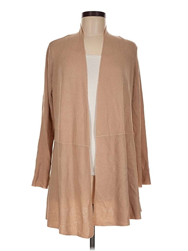 Anne Klein Cardigan Sweater In Brown