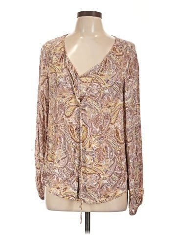 B Collection by Bobeau Long Sleeve Blouse (view 1)