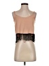 Audrey 3+1 100% Polyester Tan Sleeveless Top Size S (estimated) - photo 1