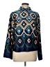 JCL 100% Polyester Argyle Blue Long Sleeve Blouse Size L - photo 1