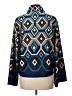 JCL 100% Polyester Argyle Blue Long Sleeve Blouse Size L - photo 2
