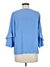 Jaclyn Smith 100% Polyester Blue 3/4 Sleeve Blouse Size M - photo 2