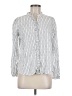 Ann Taylor LOFT Silver Long Sleeve Blouse Size M - photo 1