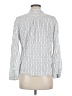 Ann Taylor LOFT Silver Long Sleeve Blouse Size M - photo 2