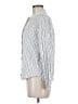 Ann Taylor LOFT Silver Long Sleeve Blouse Size M - photo 5