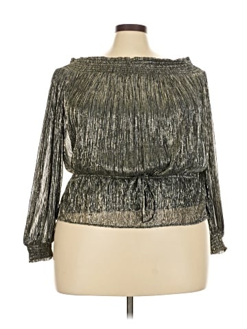 White House Black Market Long Sleeve Blouse (view 1)