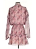 Aqua 100% Polyester Paisley Pink Casual Dress Size S - photo 2