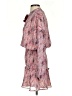 Aqua 100% Polyester Paisley Pink Casual Dress Size S - photo 5