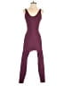 Active by Old Navy Solid Burgundy Jumpsuit Size XS - photo 1