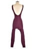 Active by Old Navy Solid Burgundy Jumpsuit Size XS - photo 2