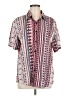 Assorted Brands Print Red Short Sleeve Blouse Size M - photo 1