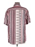 Assorted Brands Print Red Short Sleeve Blouse Size M - photo 2