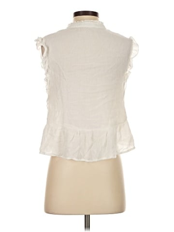 Zara Sleeveless Button-Down Shirt (view 2)