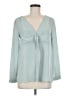 HD in Paris 100% Polyester Teal Long Sleeve Blouse Size 6 - photo 1