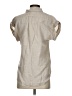 J.Crew Metallic Silver Short Sleeve Blouse Size XS - photo 2