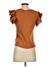 Industry 100% Cotton Brown Short Sleeve Top Size S - photo 2