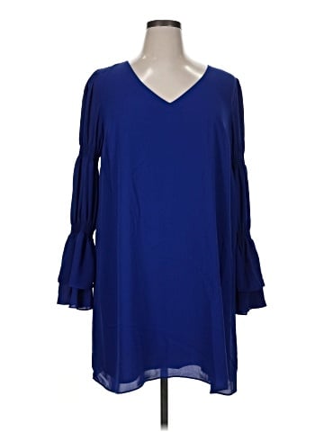 Kaari Blue Casual Dress (view 1)