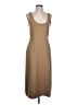 Open Edit Solid Tan Casual Dress Size L - photo 1