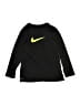 Nike 100% Polyester Black Long Sleeve T-Shirt Size S (kids) - photo 1