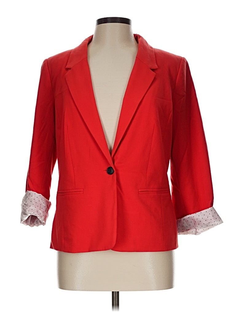 Pre-owned Kensie Blazer Jacket In Red