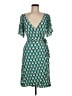 Max Studio Print Teal Cocktail Dress Size M - photo 1