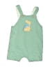 Mori 100% Cotton Green Blue Overalls Size 9-12 mo - photo 1