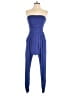 Heart & Hips Solid Blue Jumpsuit Size M - photo 1