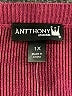 Antthony Originals 100% Acrylic Burgundy Poncho Size 1X - photo 7