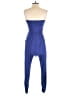 Heart & Hips Solid Blue Jumpsuit Size M - photo 2