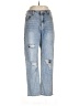 Misslook Hearts Blue Jeans Size L - photo 1