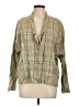 Cotélac Plaid Green Long Sleeve Blouse Size Lg (3) - photo 1