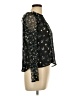 Zara Basic Black Long Sleeve Blouse Size L - photo 4