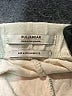 Pull&Bear 100% Cotton Solid Ivory Casual Pants Size M - photo 4