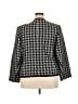 Kasper 100% Polyester Houndstooth Black Jacket Size 18 - photo 2