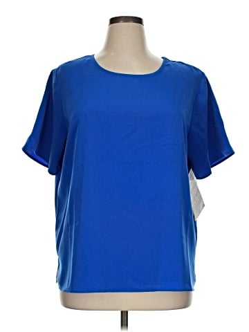 Susan Graver Short Sleeve Blouse (view 1)